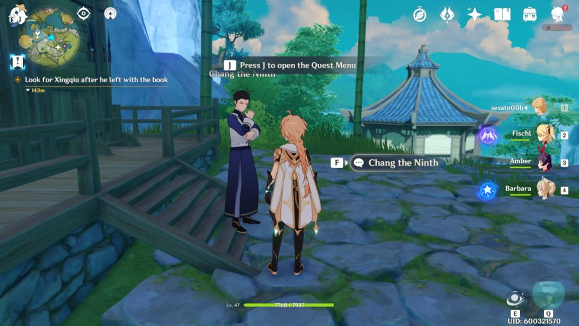 Bookworm Swordsman Quest in Genshin Impact