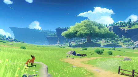 Cross-Platform Features in Genshin Impact: Image via:" HoYoverse