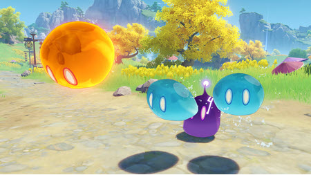 Slimes in Genshin Impact, Image via: HoYoverse