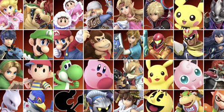 Character Selection in Super Smash Bros. Ultimate, Image via: Bandai Namco Studios and Sora Ltd.